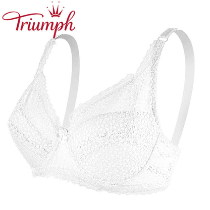 Triumph - Szexi hímzett csipke push up melltartó【M-6XL】