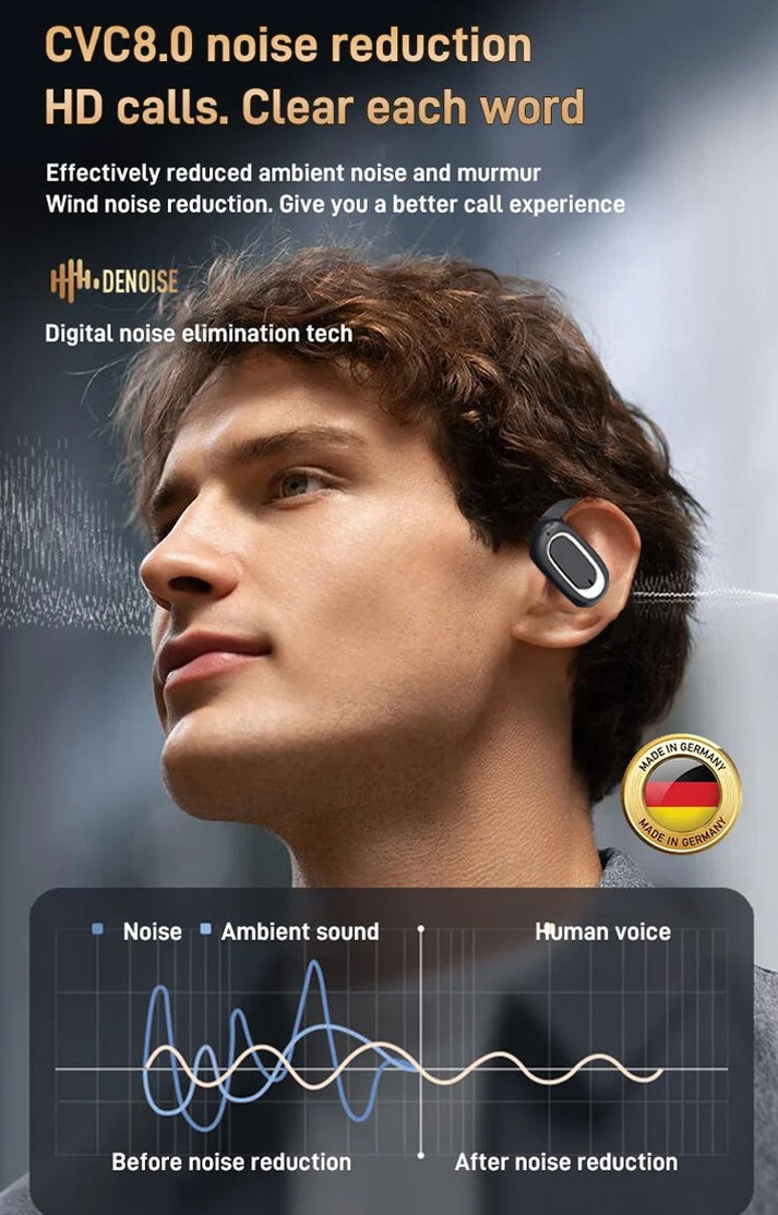 🎧 Bluetooth fejhallgató 3D surround hangzással Open OWS🎁